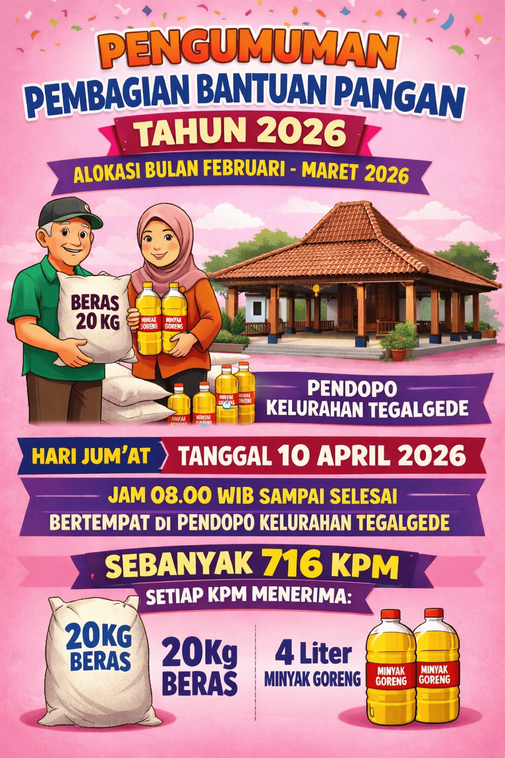 PENGUMUMAN PENDISTRIBUSIAN BAPANG TAHUN 2026