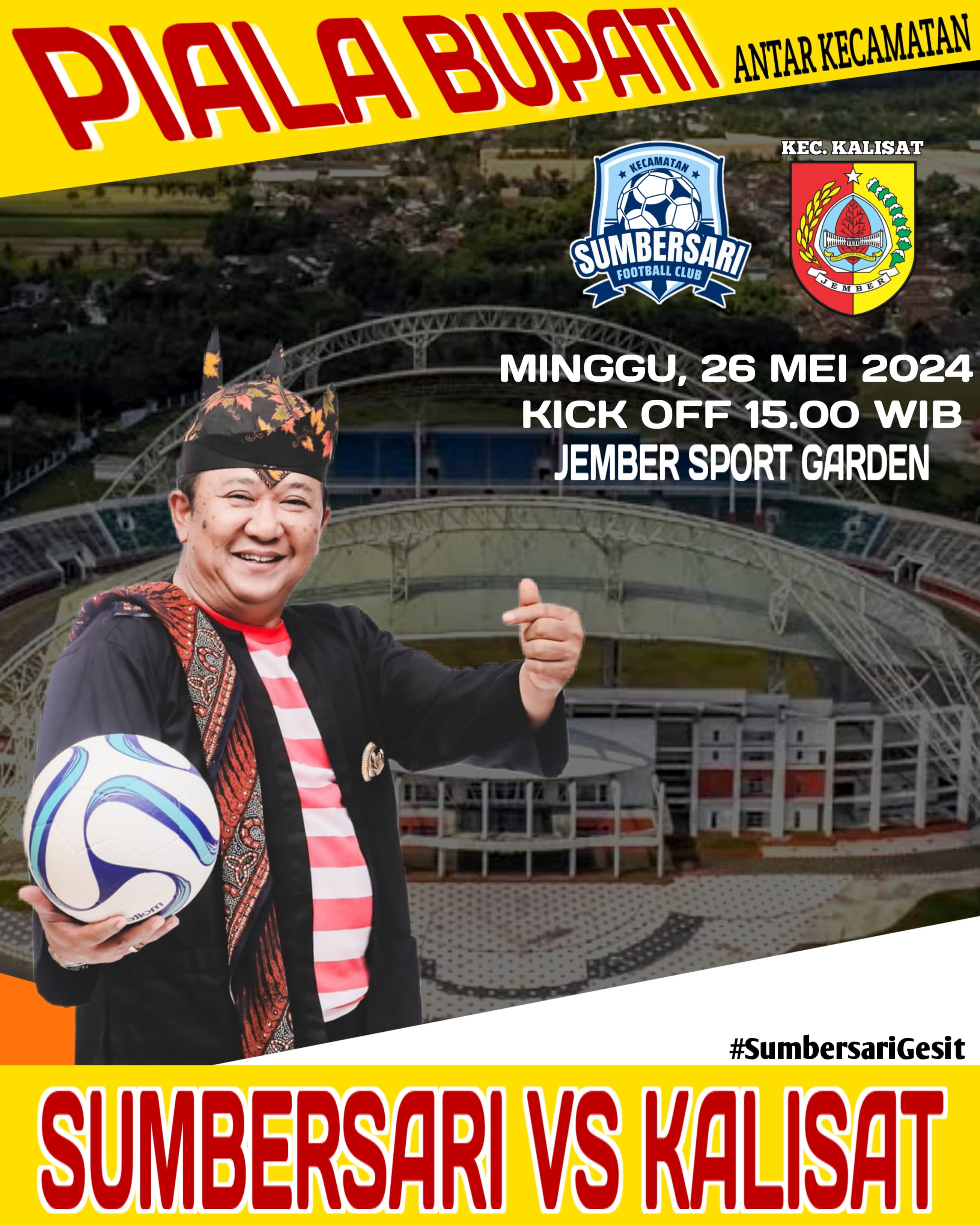 Perdana Piala Bupati Jember, Sumbersari vs Kalisat