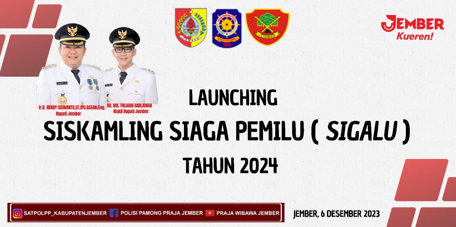 Launching SIGALU (Siskamling Siaga Pemilu) di Tegalgede