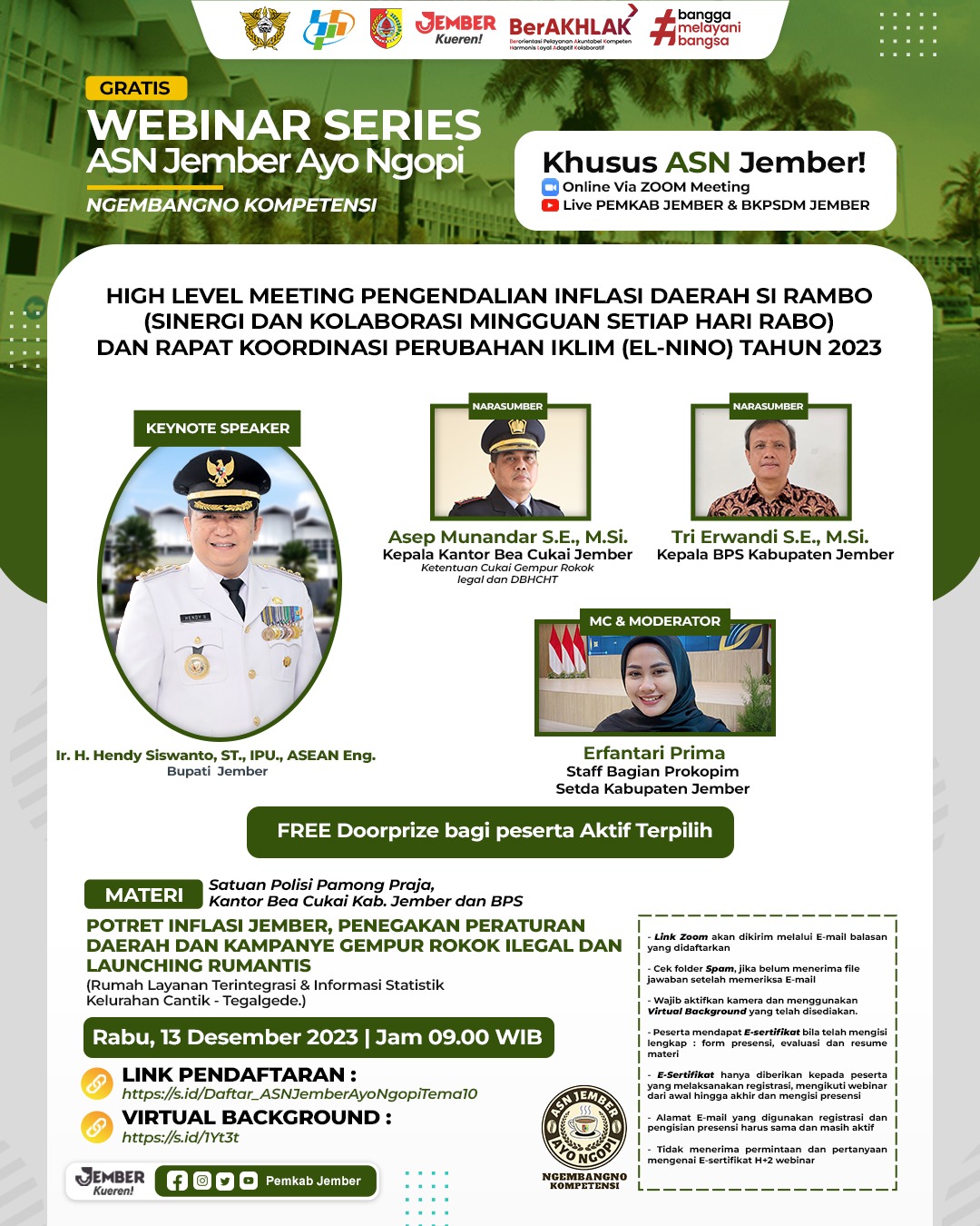 WEBINAR SERIES ASN JEMBER AYO NGOPI  live from TEGALGEDE